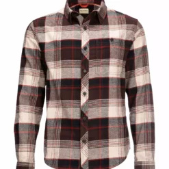 Simms Dockwear Cotton Flannel -Simms || Orvis || Patagonia Sales 2023 13292 866 dockwear cotton flannel mahogany red plaid f21 front 1
