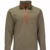 Simms Thermal 1/4 Zip Top -Simms || Orvis || Patagonia Sales 2023 13314 781 thermal 1 4 zip top dark stone f21 front 1