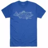 Simms Bass Line T Shirt 5 Simms Bass Line T Shirt -Simms || Orvis || Patagonia Sales 2023 13434 936 Bass Line Tee Royal Heather Front