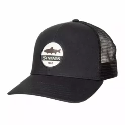 Simms Trout Patch Trucker -Simms || Orvis || Patagonia Sales 2023 13449 001 trout patch trucker black f21 front 1680x a3f2ffdd 1217 43bb 87b4 6840e82b02e5