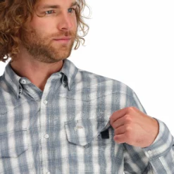 Simms Big Sky LS Shirt -Simms || Orvis || Patagonia Sales 2023 151 simms big sky ls shirt storm simms orange plaid 04 scaled