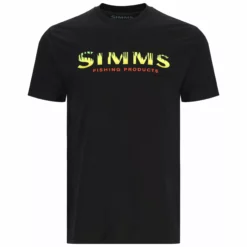 Simms Logo T Shirt -Simms || Orvis || Patagonia Sales 2023 191 simms logo t shirt black neon 01 scaled