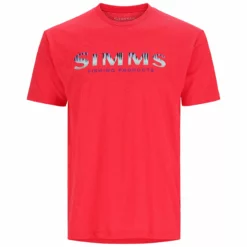 Simms Logo T Shirt -Simms || Orvis || Patagonia Sales 2023 191 simms logo t shirt red heather 01 scaled