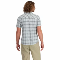 Simms Stone Cold Shortsleeve Shirt -Simms || Orvis || Patagonia Sales 2023 211 simms stone cold shortsleeve shirt steel blue storm ombre plaid 03 scaled