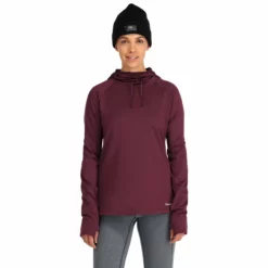 Simms Women's Heavyweight Baselayer Hoody -Simms || Orvis || Patagonia Sales 2023 212 simms womens heavyweight baselayer hoody mulberry 04 scaled