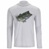 Simms Tech Hoody Artist Series Sterling / Bass Eat -Simms || Orvis || Patagonia Sales 2023 221 simms tech hoody artist series sterling bass eat 01 scaled