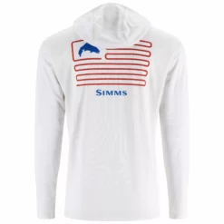 Simms Tech Hoody Artist Series White / Trout Flag