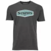 Simms Logo Frame T-Shirt -Simms || Orvis || Patagonia Sales 2023 222 simms logo frame ss t shirt charcoal heather 01 scaled