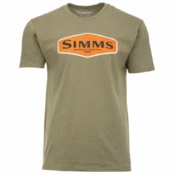 Simms Logo Frame T-Shirt -Simms || Orvis || Patagonia Sales 2023 222 simms logo frame ss t shirt military heather 01 scaled