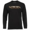 Simms Logo LS T-Shirt -Simms || Orvis || Patagonia Sales 2023 222 simms logo ls t shirt black 01 scaled