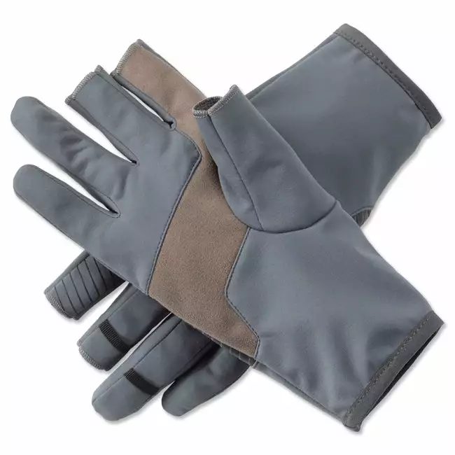ORVIS TRIGGER FINGER SOFTSHELL GLOVE 1 ORVIS TRIGGER FINGER SOFTSHELL GLOVE