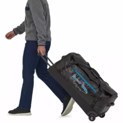 Patagonia Black Hole Wheeled Duffel 100L -Simms || Orvis || Patagonia Sales 2023 231 patagonia black hole wheeled duffel 100l black w fitz trout 02