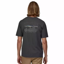 Patagonia Mens '73 Skyline Organic T-Shirt -Simms || Orvis || Patagonia Sales 2023 231 patagonia mens 73 skyline organic t shirt ink black 04 cca81712 1b96 488f b85a 567e76b592e2
