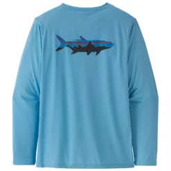 Patagonia Mens Longsleeve Cap Cool Daily Fish Graphic Shirt -Simms || Orvis || Patagonia Sales 2023 231 patagonia mens longsleeve cap cool daily fish graphic shirt fitz roy tarpon lago blue 01