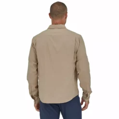 Patagonia Men's Self Guided Hike Shirt Long Sleeve -Simms || Orvis || Patagonia Sales 2023 231 patagonia mens self guided hike shirt long sleeve oar tan 03