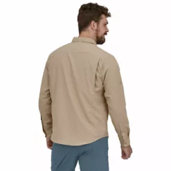Patagonia Men's Self Guided Hike Shirt Long Sleeve -Simms || Orvis || Patagonia Sales 2023 231 patagonia mens self guided hike shirt long sleeve oar tan 05