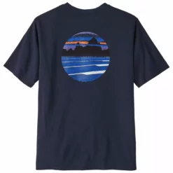 Patagonia Men's Skyline Stencil Responsibili-Tee -Simms || Orvis || Patagonia Sales 2023 231 patagonia mens skyline stencil responsibili tee new navy 01