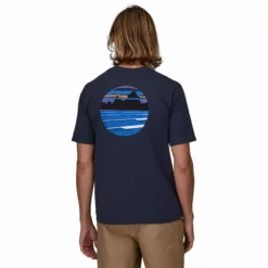 Patagonia Men's Skyline Stencil Responsibili-Tee -Simms || Orvis || Patagonia Sales 2023 231 patagonia mens skyline stencil responsibili tee new navy 03