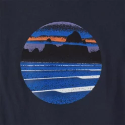 Patagonia Men's Skyline Stencil Responsibili-Tee -Simms || Orvis || Patagonia Sales 2023 231 patagonia mens skyline stencil responsibili tee new navy 05