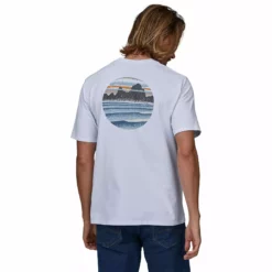 Patagonia Men's Skyline Stencil Responsibili-Tee -Simms || Orvis || Patagonia Sales 2023 231 patagonia mens skyline stencil responsibili tee white 03
