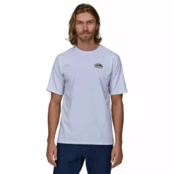 Patagonia Men's Skyline Stencil Responsibili-Tee -Simms || Orvis || Patagonia Sales 2023 231 patagonia mens skyline stencil responsibili tee white 04