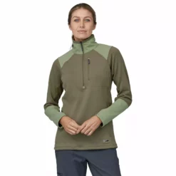 Patagonia Women's R1 Fitz Roy Trout 1/4 Zip Long Sleeve 6 Patagonia Women's R1 Fitz Roy Trout 1/4 Zip Long Sleeve -Simms || Orvis || Patagonia Sales 2023 231 patagonia womens r1 fitz roy trout 1 4 zip long sleeve garden green 03