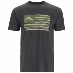 Simms Americana T-Shirt -Simms || Orvis || Patagonia Sales 2023 231 simms americana t shirt charcoal heather 01 scaled