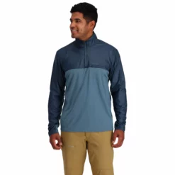 Simms SolarFlex Wind Half Zip Shirt -Simms || Orvis || Patagonia Sales 2023 231 simms solarflex wind half zip shirt neptune midnight 02 scaled