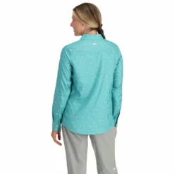 Simms Women's Isle Shirt -Simms || Orvis || Patagonia Sales 2023 231 simms womens isle shirt dragonfly gulf blue 03 scaled
