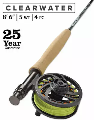 ORVIS CLEARWATER 8ft 6in 5wt 4pc BOXED OUTFIT 1 ORVIS CLEARWATER 8ft 6in 5wt 4pc BOXED OUTFIT