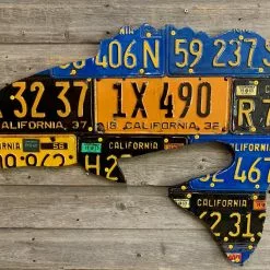 Cody Richardson Art - California Antique Largemouth Bass License Plate Art
