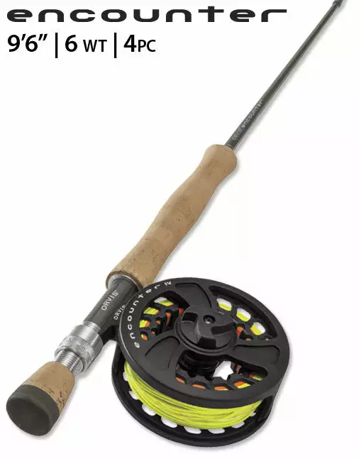 ORVIS ENCOUNTER 9ft 6in 6wt - 4pc OUTFIT 1 ORVIS ENCOUNTER 9ft 6in 6wt - 4pc OUTFIT