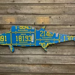 Cody Richardson Art - Bahamas Wahoo License Plate Art