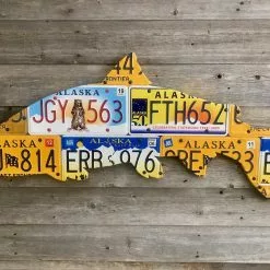 Cody Richardson Art - Alaska Steelhead License Plate Art