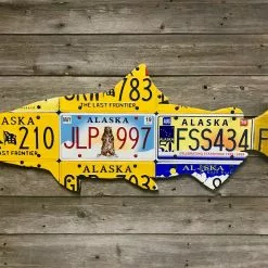 Cody Richardson Art - Alaska Chinook Salmon License Plate Art