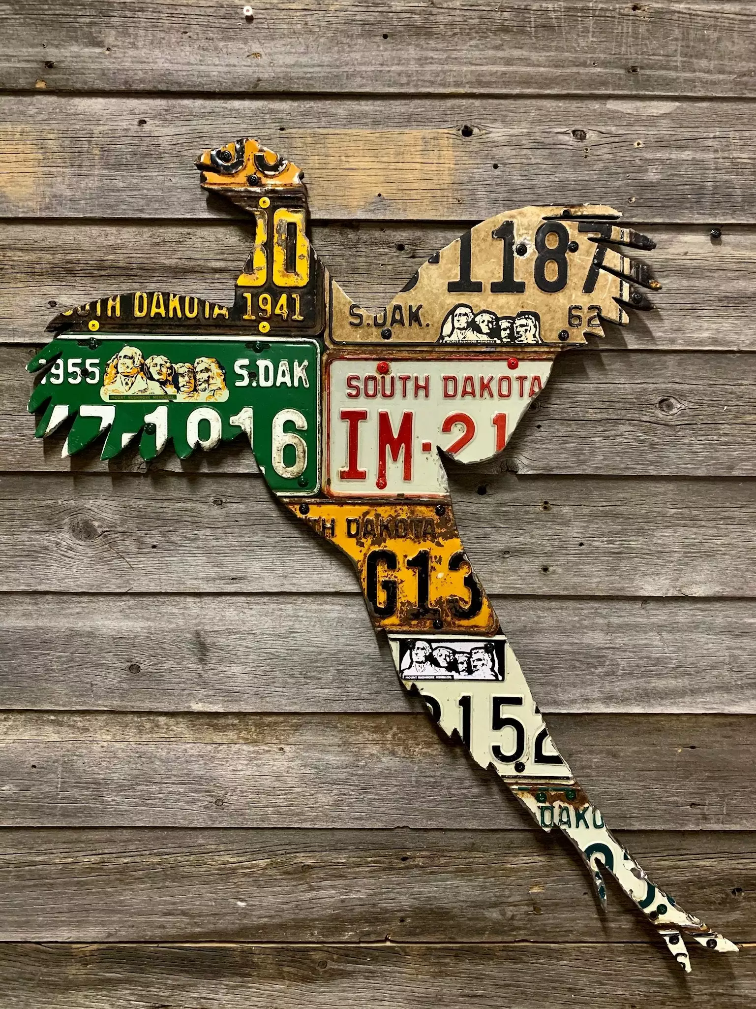 Cody Richardson Art - South Dakota Pheasant License Plate Art 1 Cody Richardson Art - South Dakota Pheasant License Plate Art