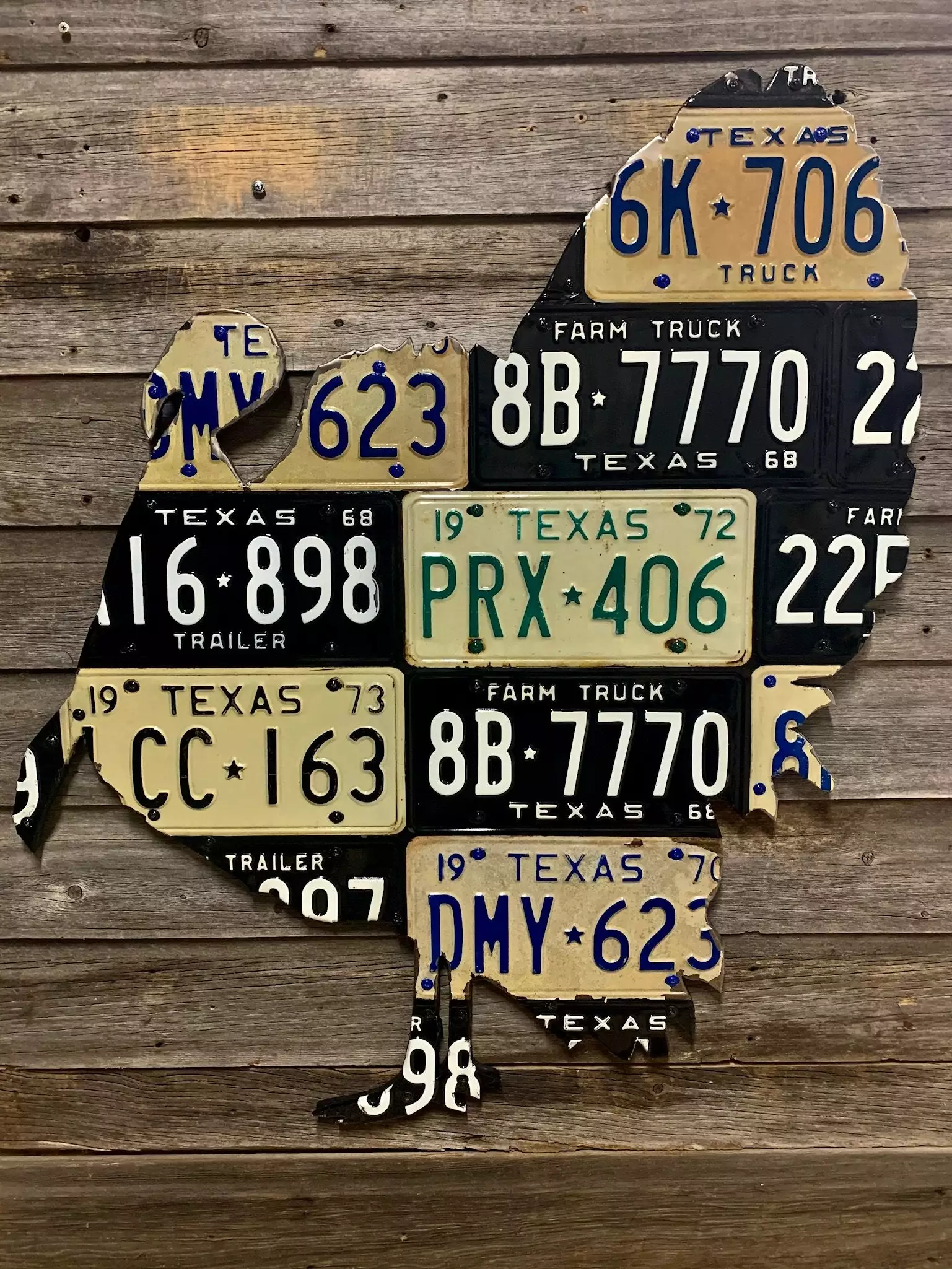 Cody Richardson Art - Texas Turkey License Plate Art 1 Cody Richardson Art - Texas Turkey License Plate Art