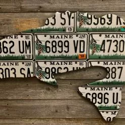 Cody Richardson Art - Maine Largemouth Bass License Plate Art