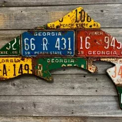 Cody Richardson Art - Georgia Antique Trout License Plate Art