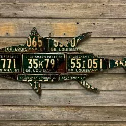Cody Richardson Art - Louisiana Tuna Antique License Plate Art
