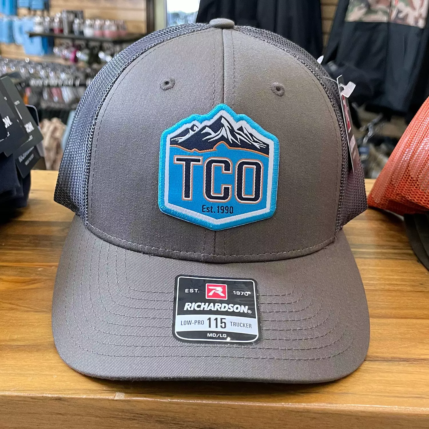 TCO Fly Shop Hat Low Pro Trucker - Crest Logo 2 TCO Fly Shop Hat Low Pro Trucker - Crest Logo - Image 2