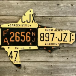 Cody Richardson Art - New Jersey Shark License Plate Art