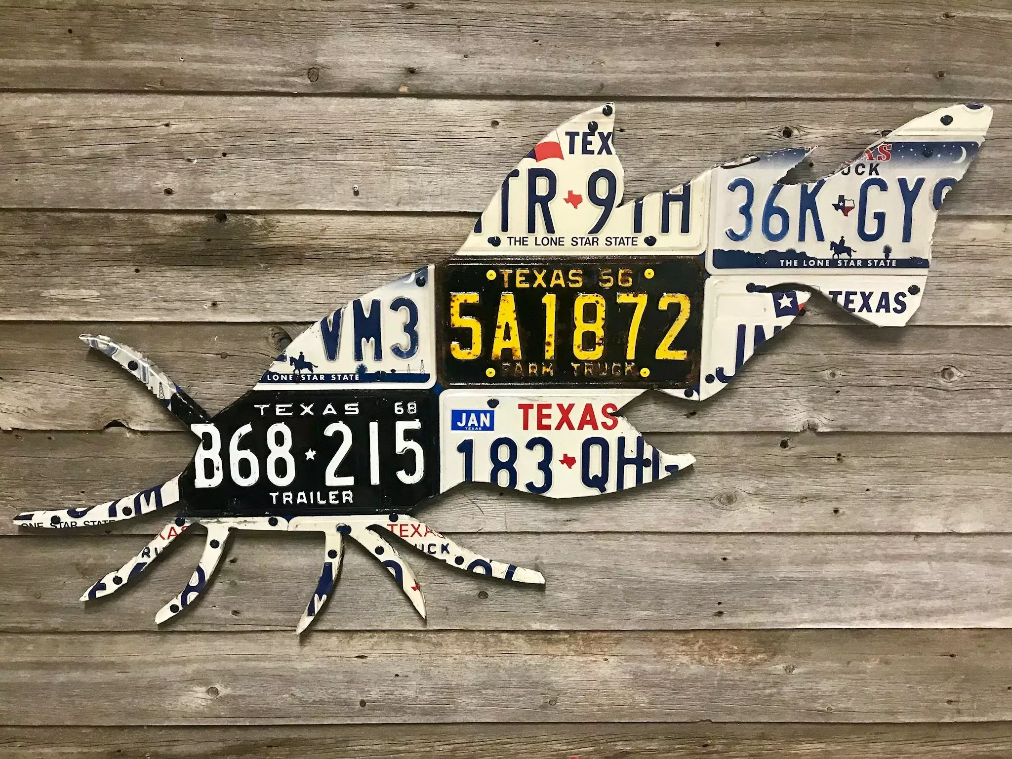Cody Richardson Art - Texas Catfish License Plate Art 1 Cody Richardson Art - Texas Catfish License Plate Art