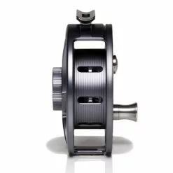 Hatch Iconic 5 Plus Fly Reel -Simms || Orvis || Patagonia Sales 2023 Iconic5PlusReelGreyBlackLargeArborSide