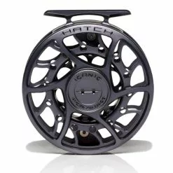 Hatch Iconic 5 Plus Fly Reel -Simms || Orvis || Patagonia Sales 2023 Iconic5PlusReelgreyBlackMidArborFront