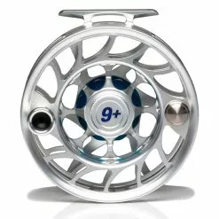 Hatch Iconic 9 Plus Fly Reel -Simms || Orvis || Patagonia Sales 2023 Iconic9PlusReelClearBlueLargeArborBack