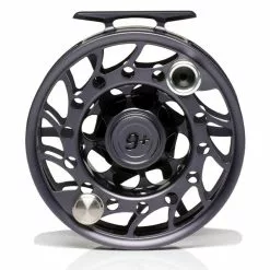 Hatch Iconic 9 Plus Fly Reel -Simms || Orvis || Patagonia Sales 2023 Iconic9PlusReelGreyBlackMidArborBack