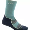 Darn Tough Womens Light Hiker Micro Crew Sock Light Cushion -Simms || Orvis || Patagonia Sales 2023 Light Hiker Aqua
