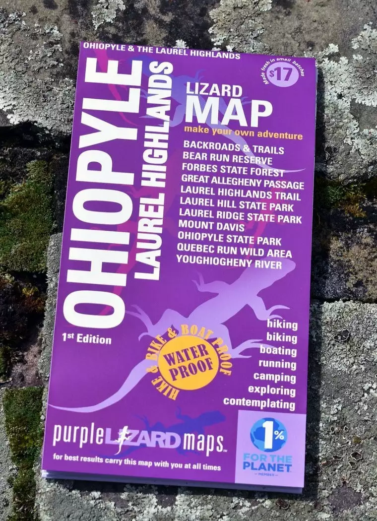 Purple Lizard Map - Ohiopyle/Laurel Highlands 1 Purple Lizard Map - Ohiopyle/Laurel Highlands