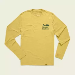 Howler Brothers Tech T Sale 12 Howler Brothers Tech T Sale -Simms || Orvis || Patagonia Sales 2023 S23 HB Tech T Gold Flat Front